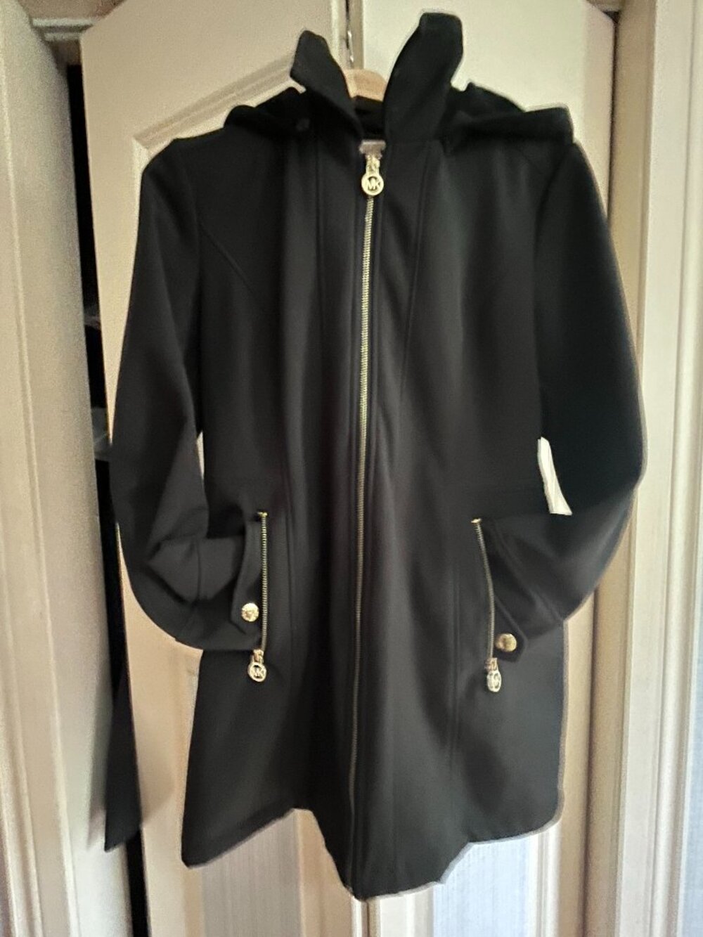 MICHAEL KORS black hooded jacket – women's size small